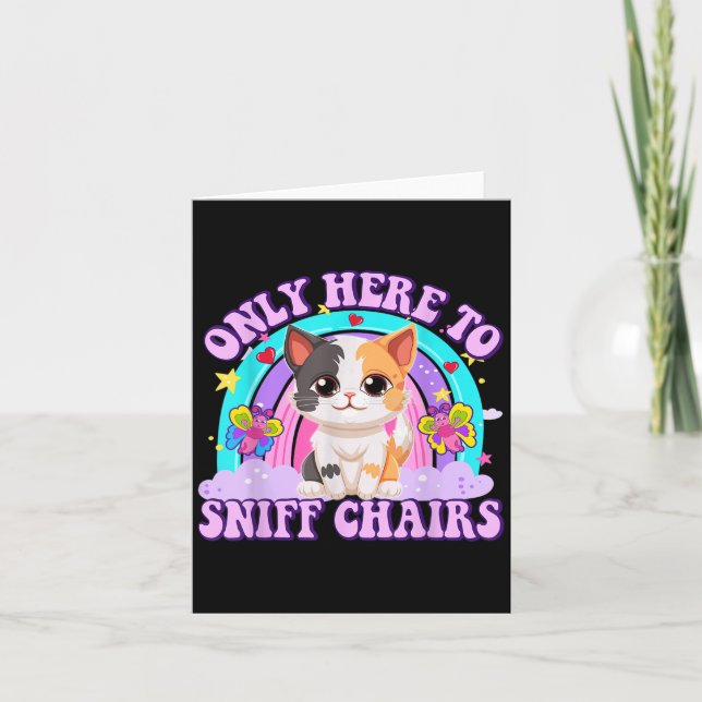 Only Here To Sniff Chair Embarring Inappropriate H Card (Front)