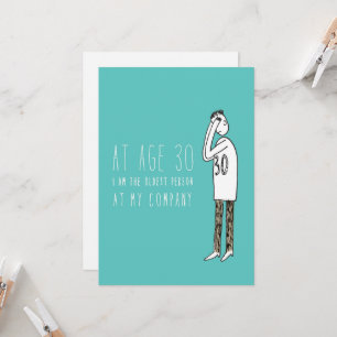 Only in Silicon Valley Greeting Card: 30 Years Old Card