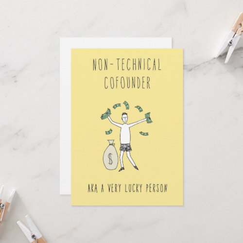 Only in Silicon Valley Greeting Card Cofounder Card