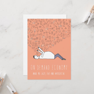 Only in Silicon Valley Greeting Card: On Demand Card