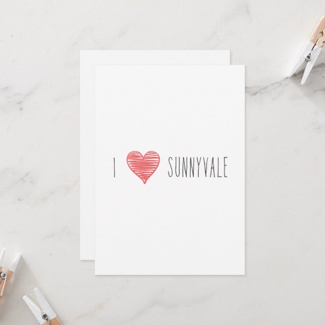 Only in Silicon Valley Greeting Card: Sunnyvale Card (Front/Back In Situ)
