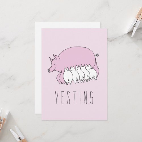 Only in Silicon Valley Greeting Card Vesting Card