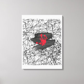 Only in the vacuum of the universe  canvas print