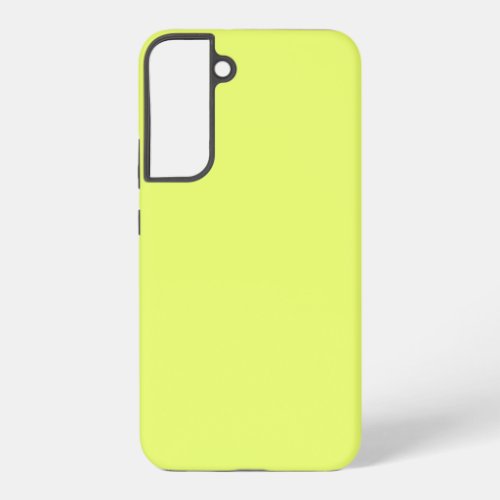 Only lime yellow cool solid color OSCB20 Samsung Galaxy S22 Case