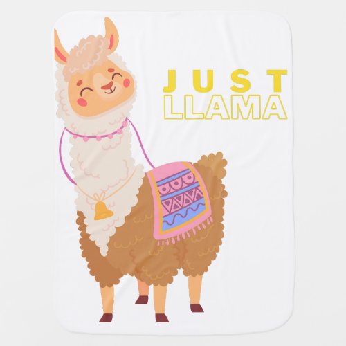 Only llama design love trust and beautyOnly llama Baby Blanket