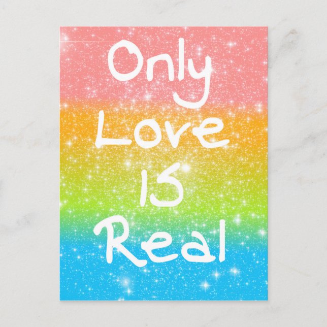 Only Love is Real Postcard (Front)