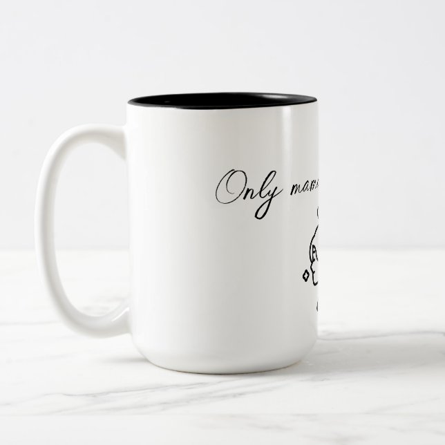 Only mama understands! Two-Tone coffee mug (Left)