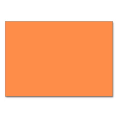 Only melon orange pretty solid color OSCB46 Table Number
