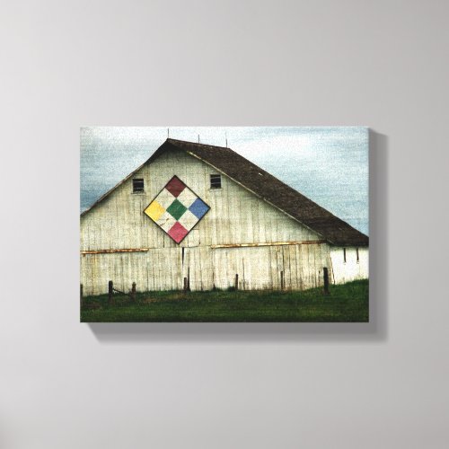 Only Memories A Barn That Once Was Canvas Print