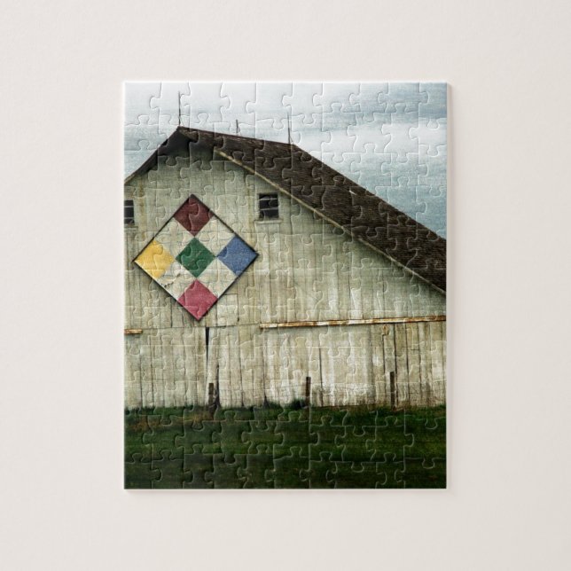 Only Memories, A Barn That Once Was Jigsaw Puzzle (Vertical)