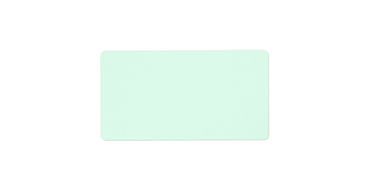 Only mint green pretty pastel solid color OSCB12 Label | Zazzle