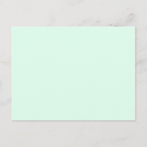 Only Mint green pretty solid color OSCB12 Postcard