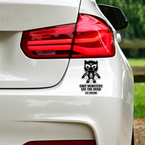 Only Monsters Eat The Dead Go Vegan Activism  Sticker