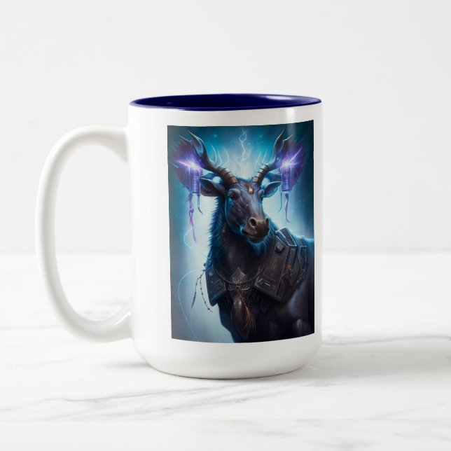 Only Moose Trislefal (Laser Moose Collection) Two-Tone Coffee Mug (Left)