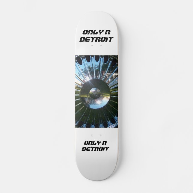 Only N Detroit Skateboard Deck (Front)