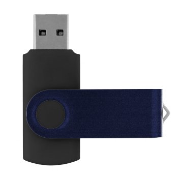 Only Navy Blue Gorgeous Solid Color Oscb13 Flash Drive by HEViFineArt at Zazzle