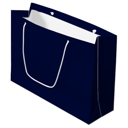 Only navy blue gorgeous solid color OSCB13 Large Gift Bag