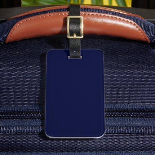 Only navy blue gorgeous solid color OSCB13 Luggage Tag