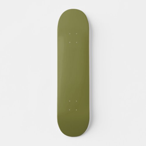 Only olive green cool solid color background skateboard deck