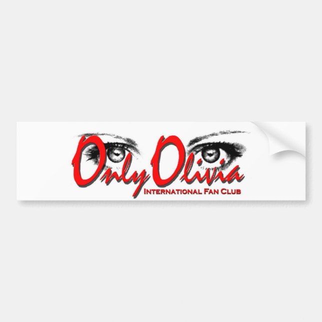 Only Olivia Bumper Sticker (Front)