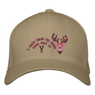 Only on days that end in Y White Tail Embroidery Embroidered Baseball Hat