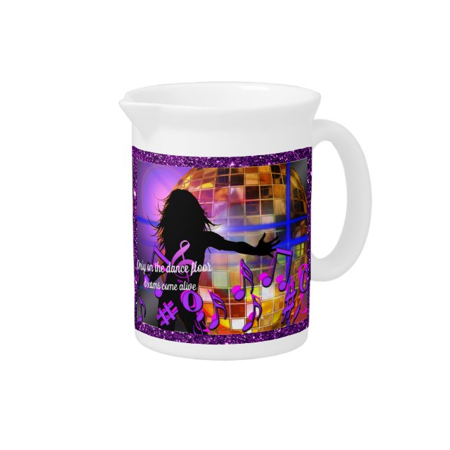 Only on the Dance Floor Porcelain Pitcher (Right)