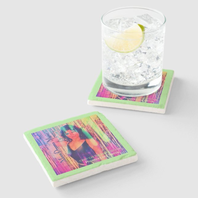 Only on the Dance Floor Remix Stone Coaster (Side)
