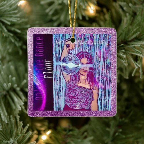 Only on the Dance Floor Square Ornament