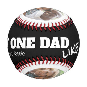 Only One Dad Like You Two Photo Baseball