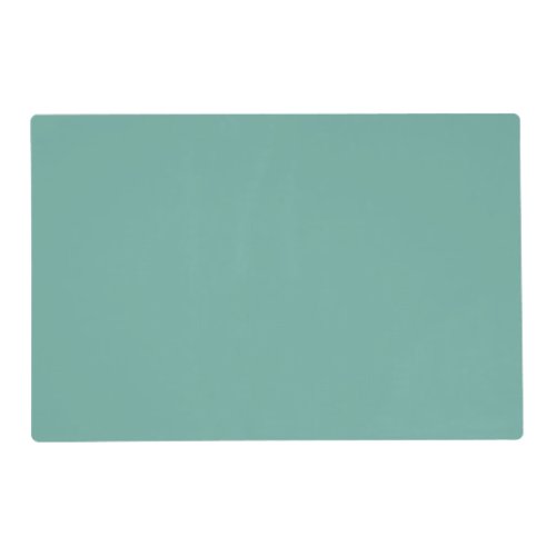 Only pale jade mint green cool solid color OSCB01 Placemat