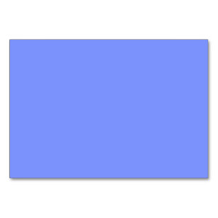 Solid Blue Background Table Number Cards | Zazzle