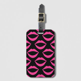 Only pink lipstick to wear luggage tag