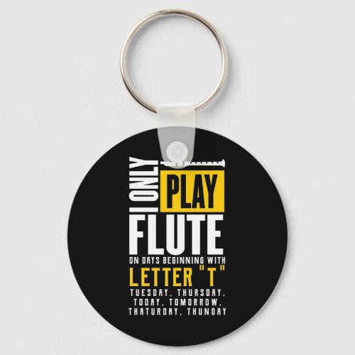 Only Play Flute Keychain