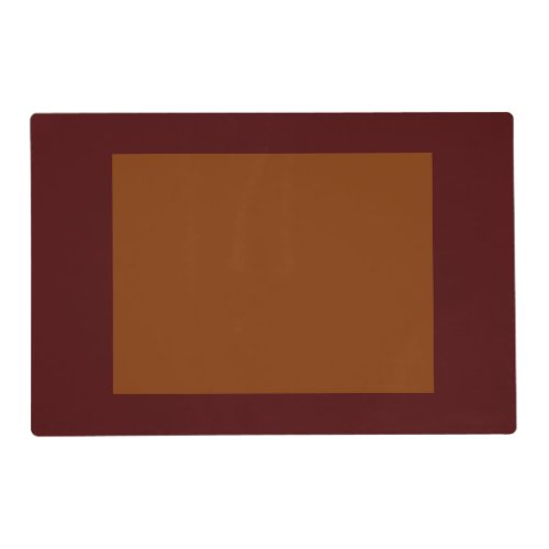 Only Red brick rust panel solid color Placemat