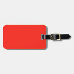 Only red tomato modern solid color OSCB35 Luggage Tag