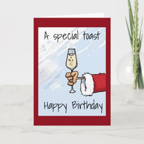 ONLY SPECIAL PEOPLE HAVE DECEMBER BIRTHDAYS HOLIDAY CARD