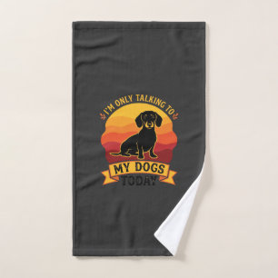 Only Talking Dogs Today Dog Sun Hand Towel