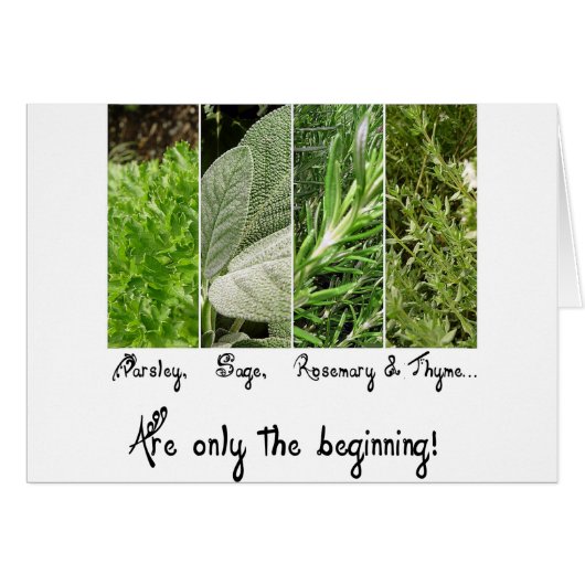 Only the Beginning Card (Front Horizontal)