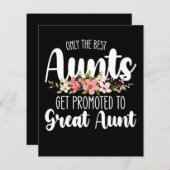 Only The Best Aunts Get Promoted To Great Aunt (Front/Back)