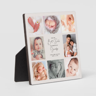 Only the Best Dads Get Promoted to Grandpa 8 Photo Plaque