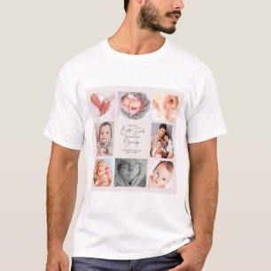 Only the Best Dads Get Promoted to Grandpa 8 Photo T-Shirt