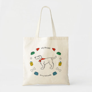 "Only the Best for My Little Buddy" Service Dog Tote Bag