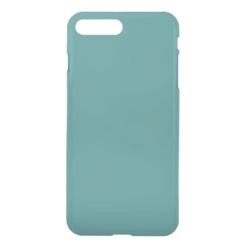 Only turquoise cool dark cyan seafoam solid OSCB42 iPhone 8 Plus7 Plus Case