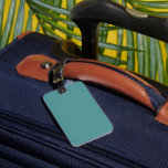 Only Turquoise Gorgeous Seafoam Solid Color Oscb42 Luggage Tag at Zazzle