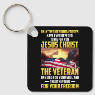 Only Two Defining Forces Die For Jesus Christ The Keychain