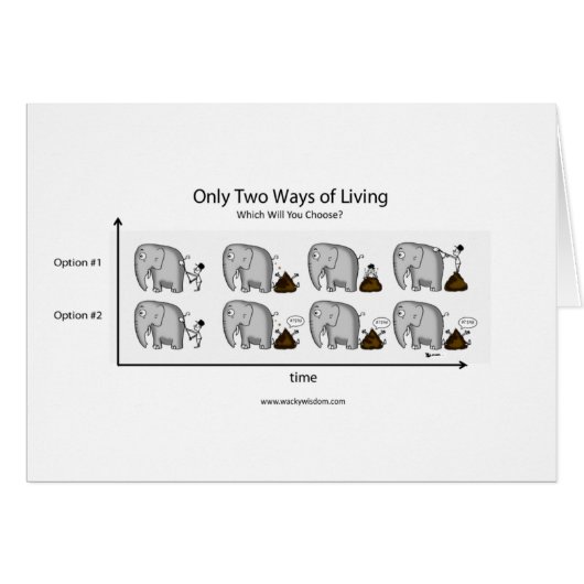 Only Two Ways of Living Cards (Front Horizontal)