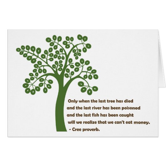 Only When The Last Tree Cards (Front Horizontal)