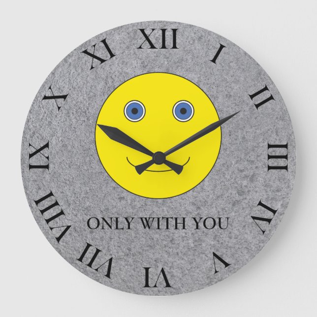 Only with you large clock (Front)