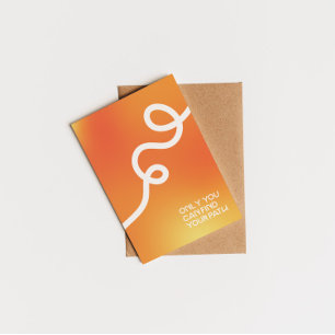 Only you can find your path inspiring quote postcard