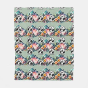 Only You Can Prevent Drama Lama Forest Fleece Blanket